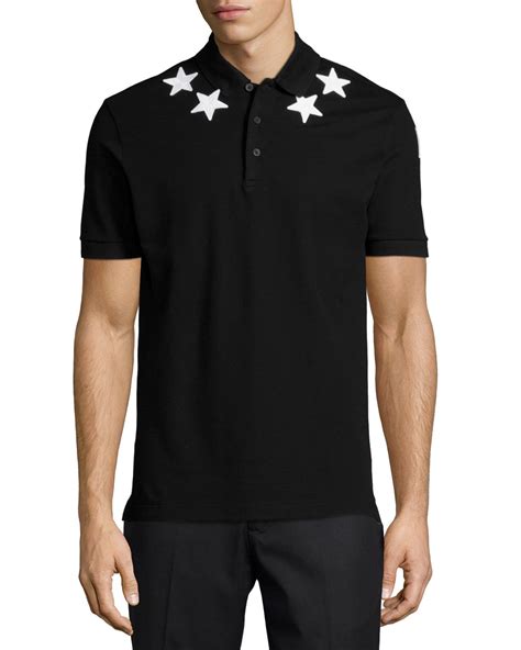 givenchy polo star|givenchy star sleeve polo shirts.